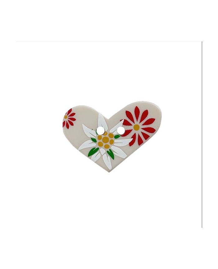 371024 - Heart flower button