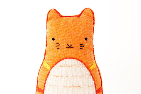 Tabby Cat Doll Starter Embroidery Kit