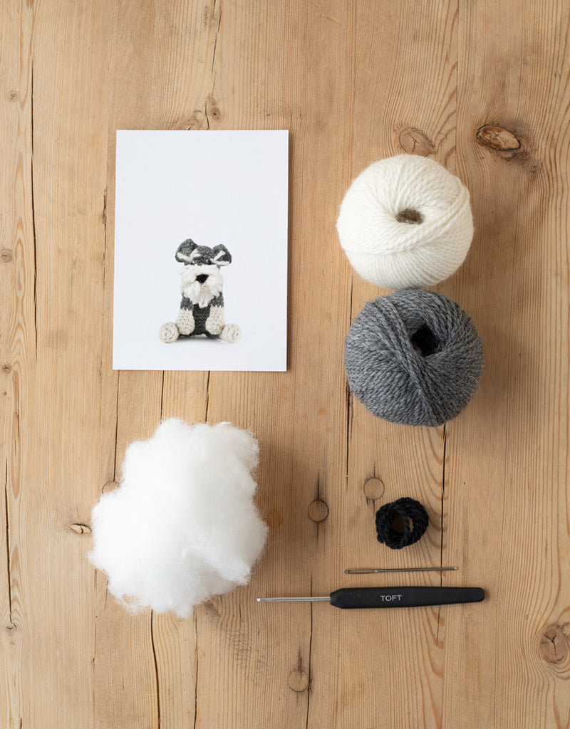 Mini Romeo the Schnauzer Crochet Kit