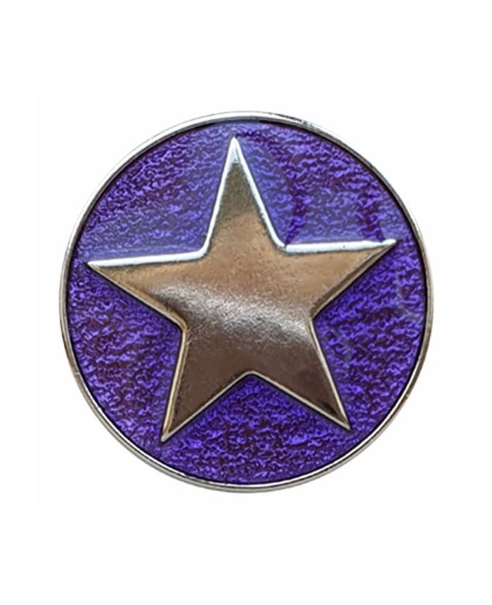 Metal Star button with shank