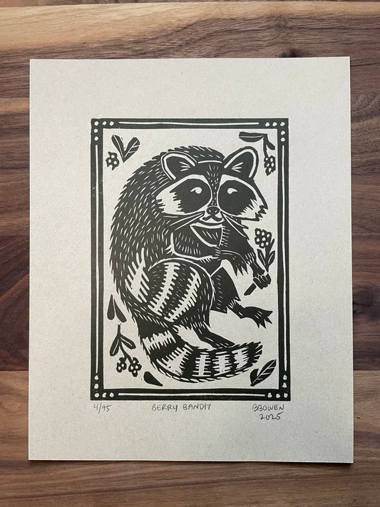 Berry Bandit print by Britt & Mars