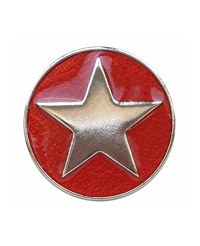 Metal Star button with shank