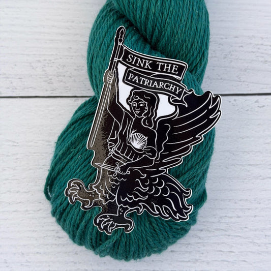 Sink the Patriarchy Sticker by Home Row Handcraft