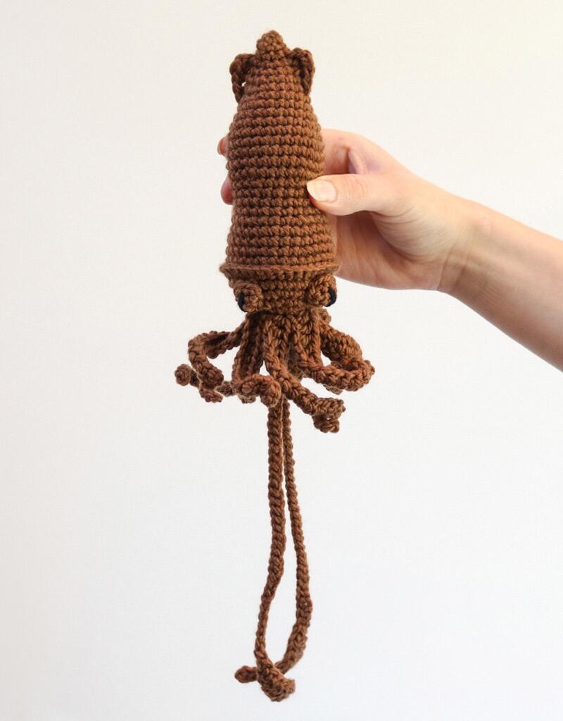 Mini Darwin the Squid Crochet Kit