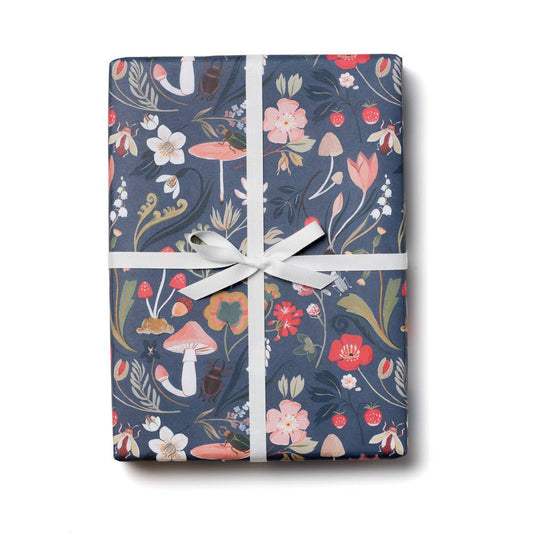 Forest Blue wrapping paper rolls