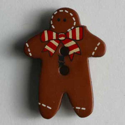 Gingerbread Man Button 280777