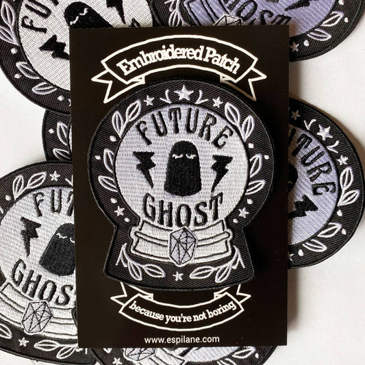 Future Ghost Iron-On Halloween Spooky Fortune Magic Patch