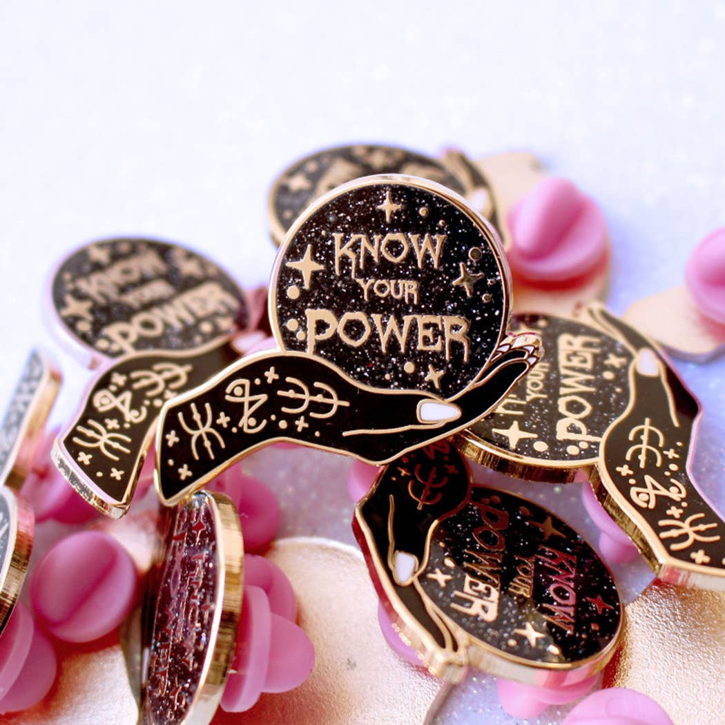 Know Your Power Enamel Pin