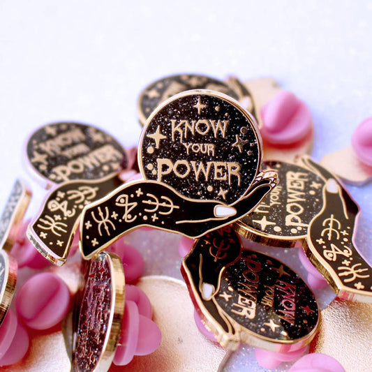 Know Your Power Enamel Pin