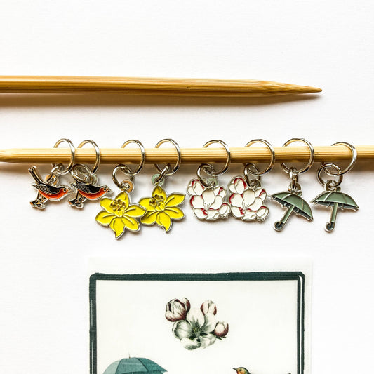 Set of Spring Stitch Markers by Firefly Notes