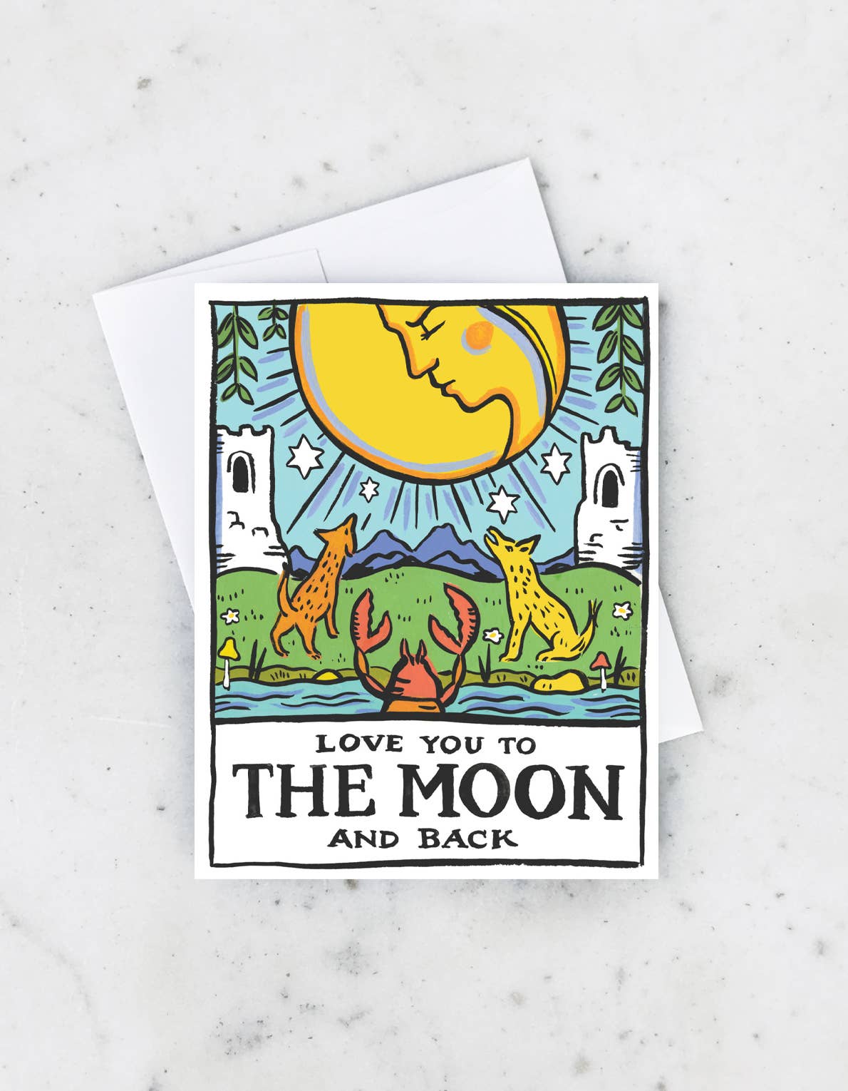 Tarot Moon Card