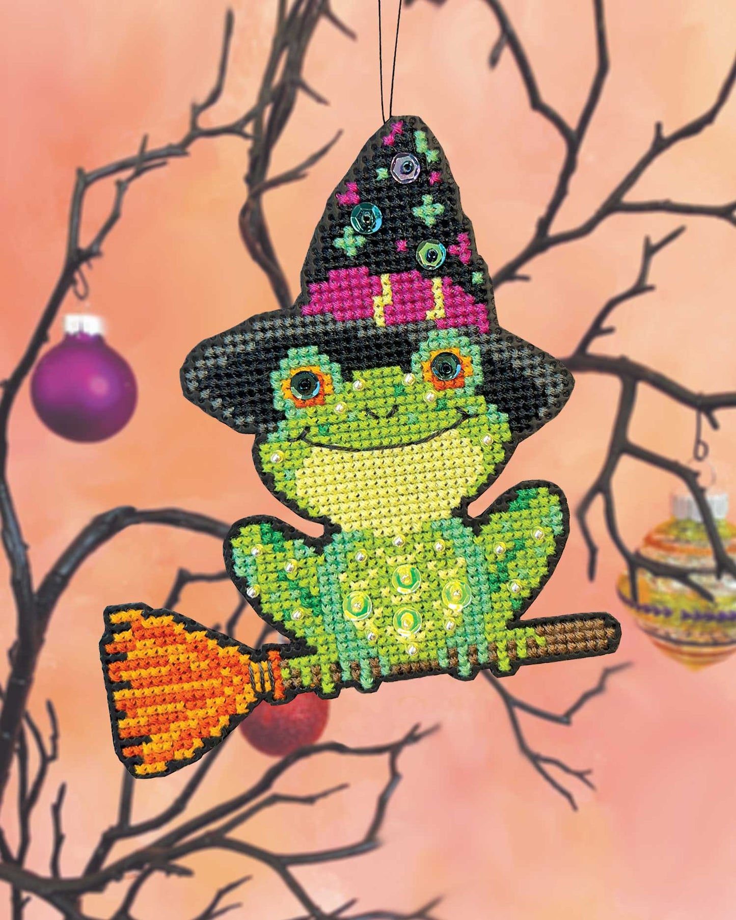 Hoppy Halloween - Cross Stitch Ornament Kit