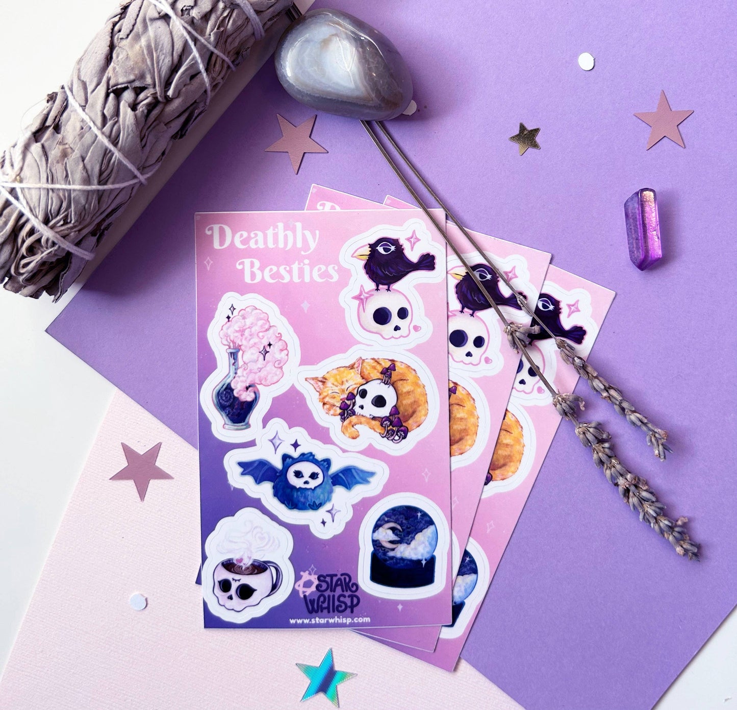 Spooky Cute Sticker Sheet, Planner Stickers