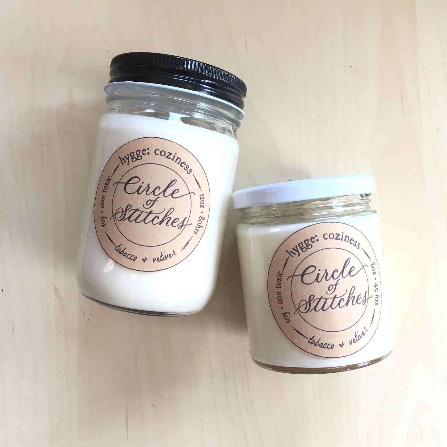 Circle of Stitches Exclusive Candles - 4oz, 8 oz, 12 oz