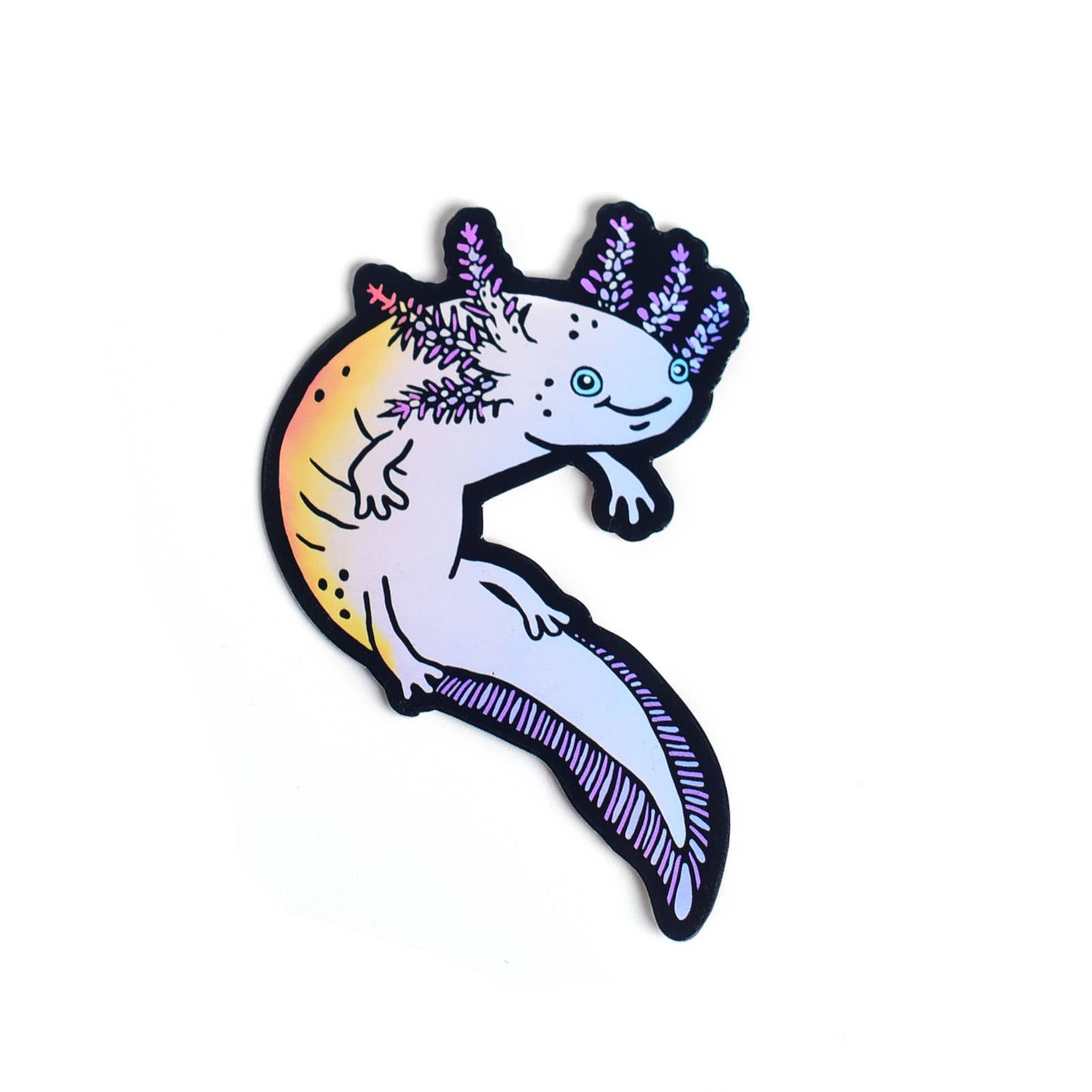 Holographic Axolotl Sticker