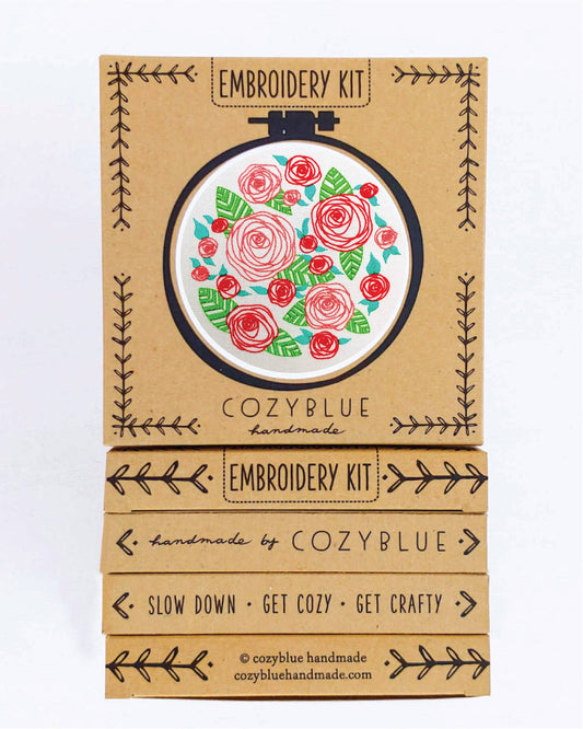 Coming Up Roses - Cozyblue Handmade Embroidery Kit