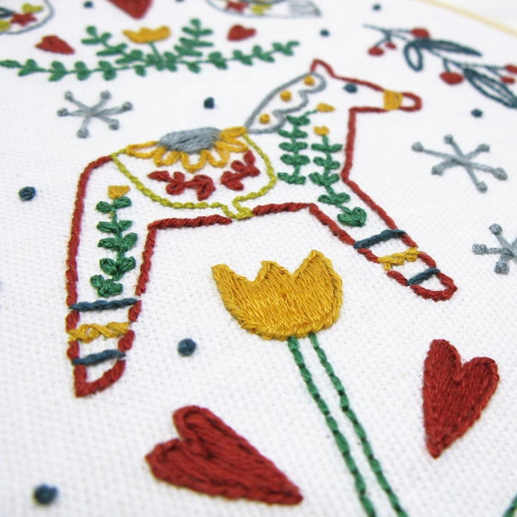 Dala Horse Embroidery Kit