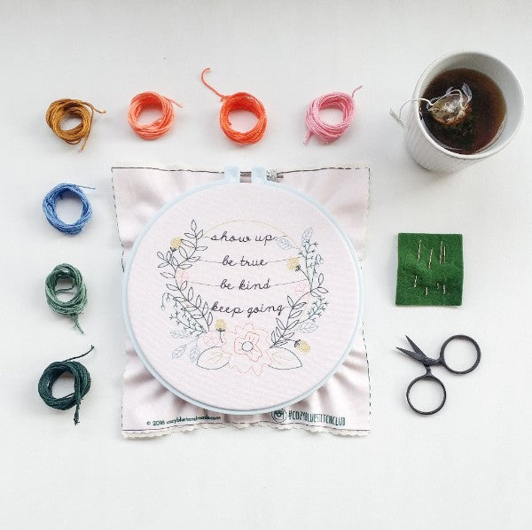 Show Up - Cozyblue Handmade Embroidery Kit