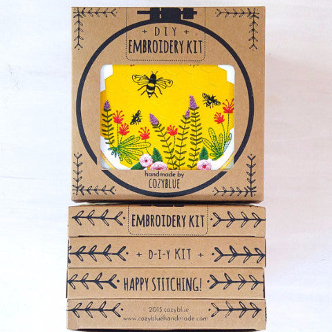 Bee Lovely - Cozyblue Handmade Embroidery Kit