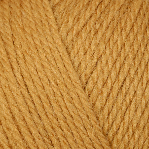 A close-up image of a skein of Berroco Ultra Wool DK weight yarn in a yellow color.
