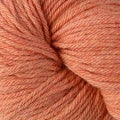 A close up of a skein of Berroco Vintage worsted weight yarn in light orange color
