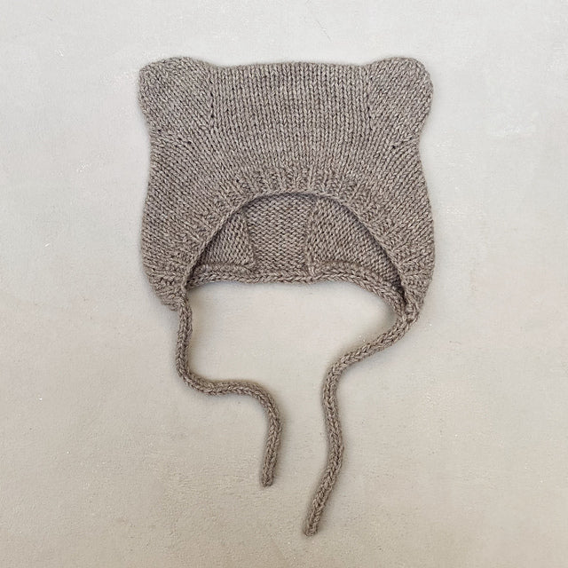 Baby Bear Bonnet Knitting Pattern - Digital Download