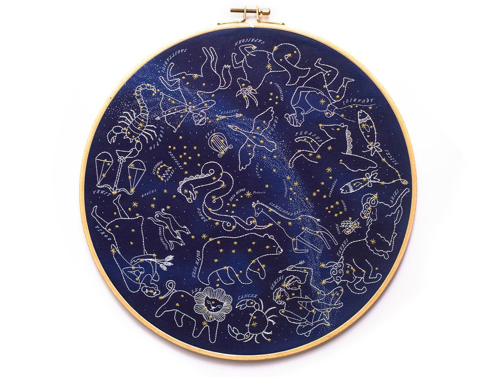 Star Map - 11" Hoop Kit - Kiriki Press