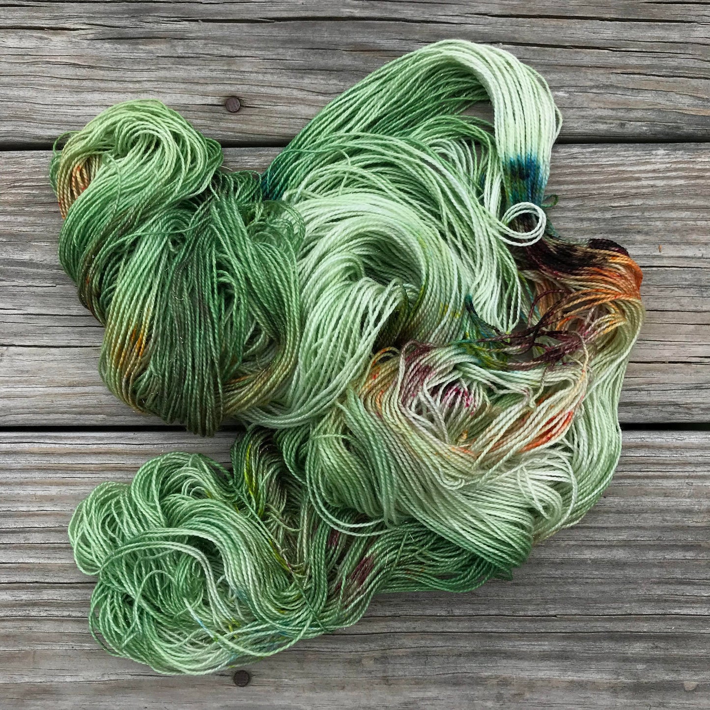 Toil & Trouble Hand Dyed Yarn - Shimmer Sock