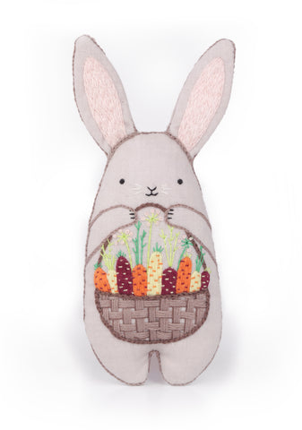 Bunny Embroidery Doll Kit by Kiriki Press