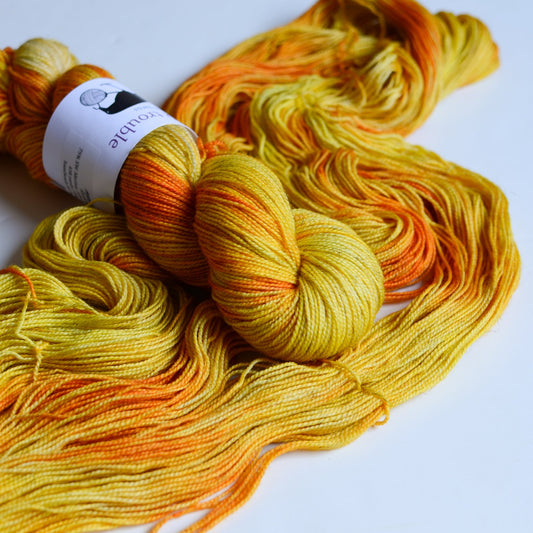 Toil & Trouble Hand Dyed Yarn - Shimmer Sock
