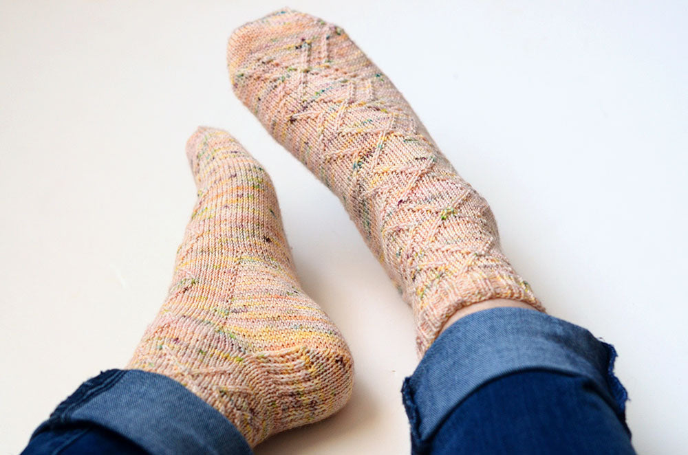 Dreamweaver Socks Knitting Pattern - Digital Download