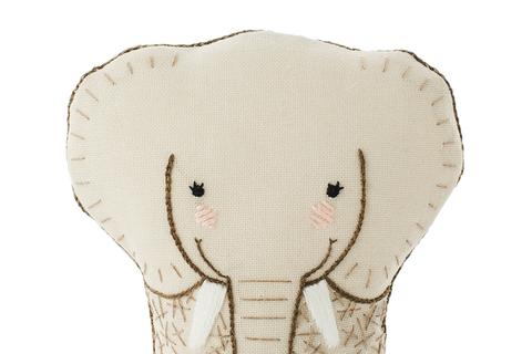 Elephant Embroidery Doll Kit by Kiriki Press