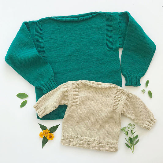 #12 Channel Island Guernsey - child & adult sweater by Yankee Knitter Designs