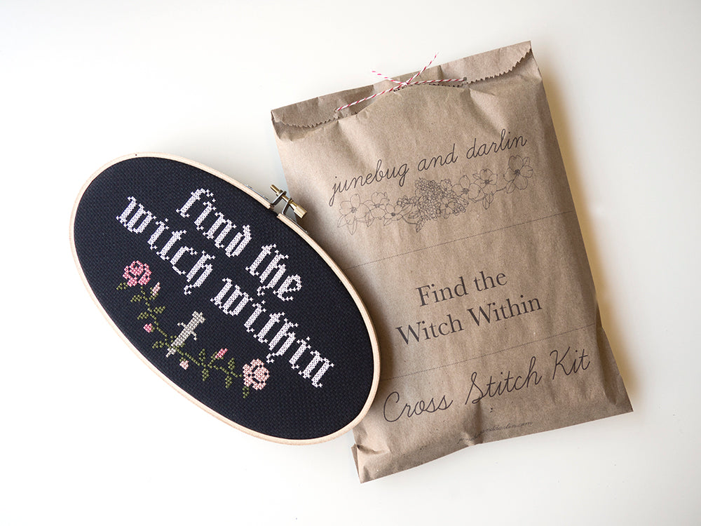 Find the Witch Within Cross Stitch Kit