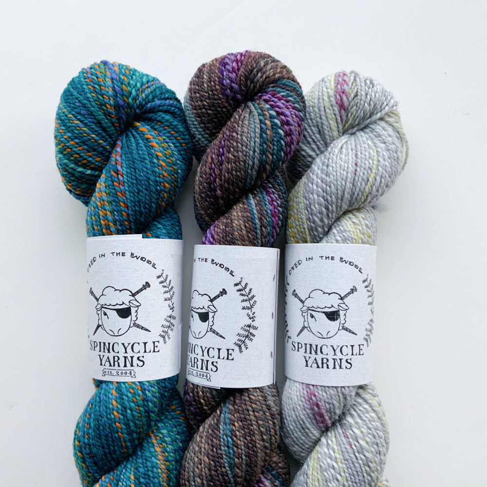 Shift Cowl Kits in Assorted Colors with Spincycle Dyed in the Wool