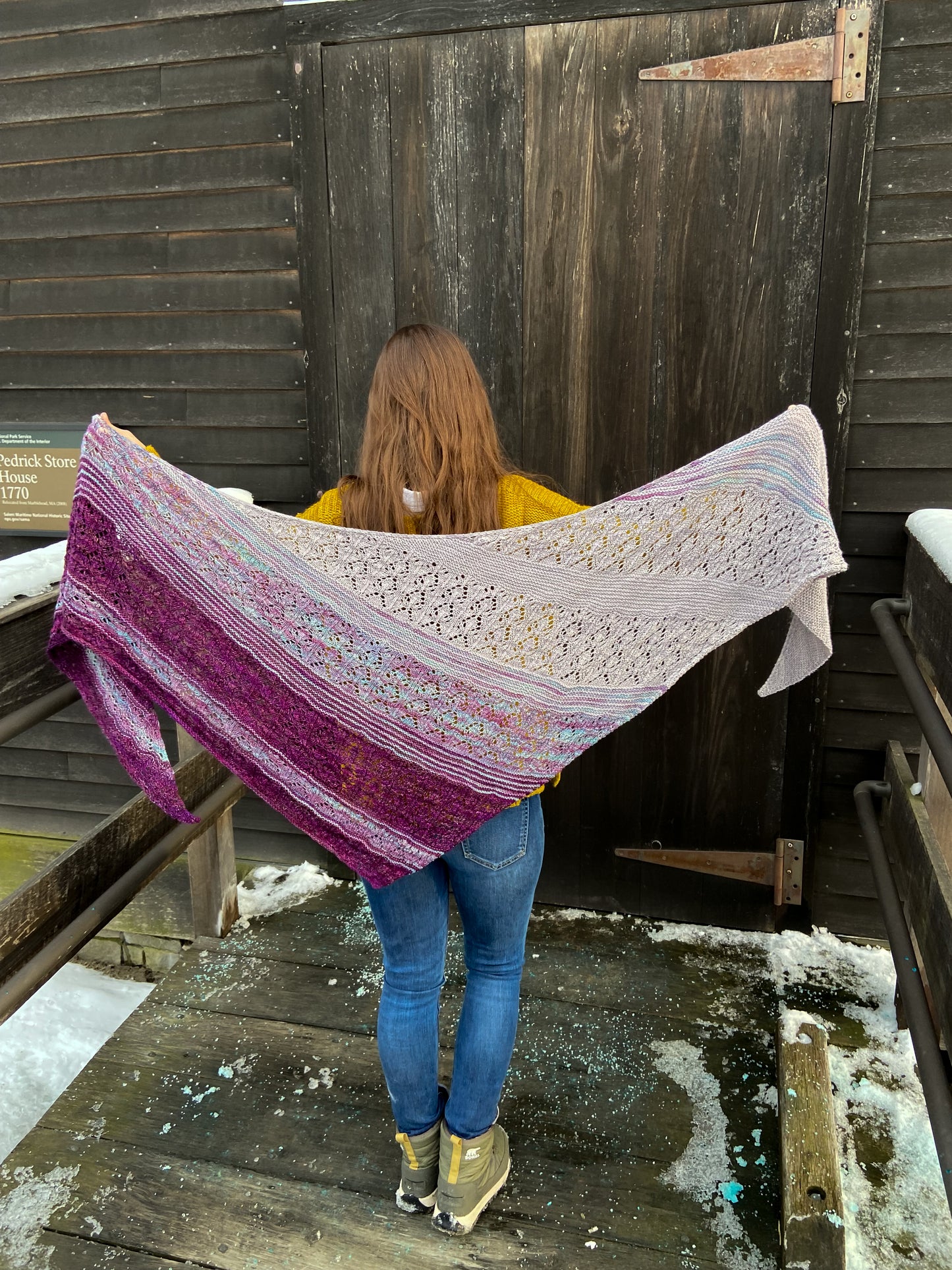 Diamond Dust Shawl Knitting Pattern - Digital Download