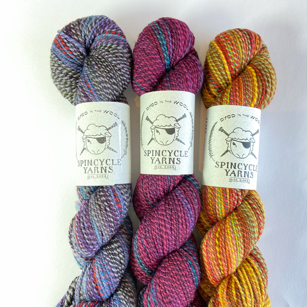 Shift Cowl Kits in Assorted Colors with Spincycle Dyed in the Wool