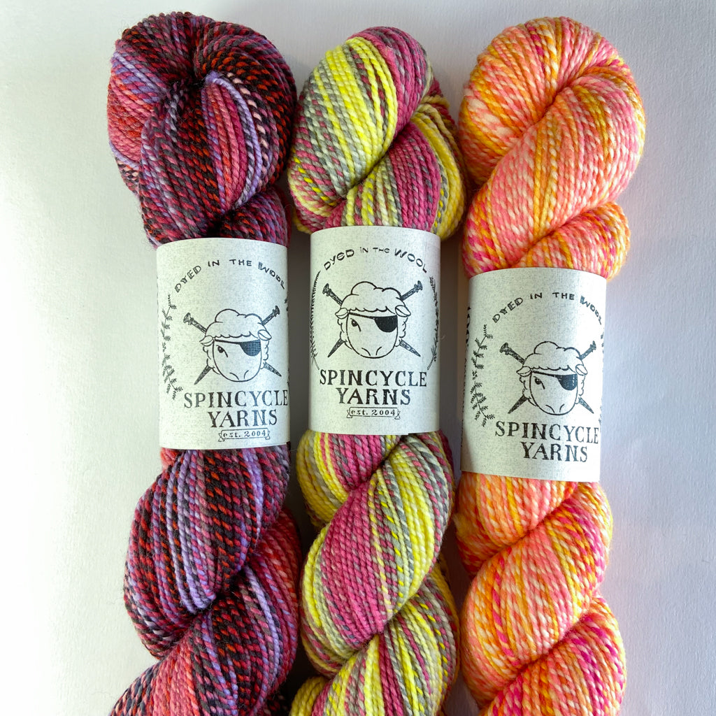 Shift Cowl Kits in Assorted Colors with Spincycle Dyed in the Wool