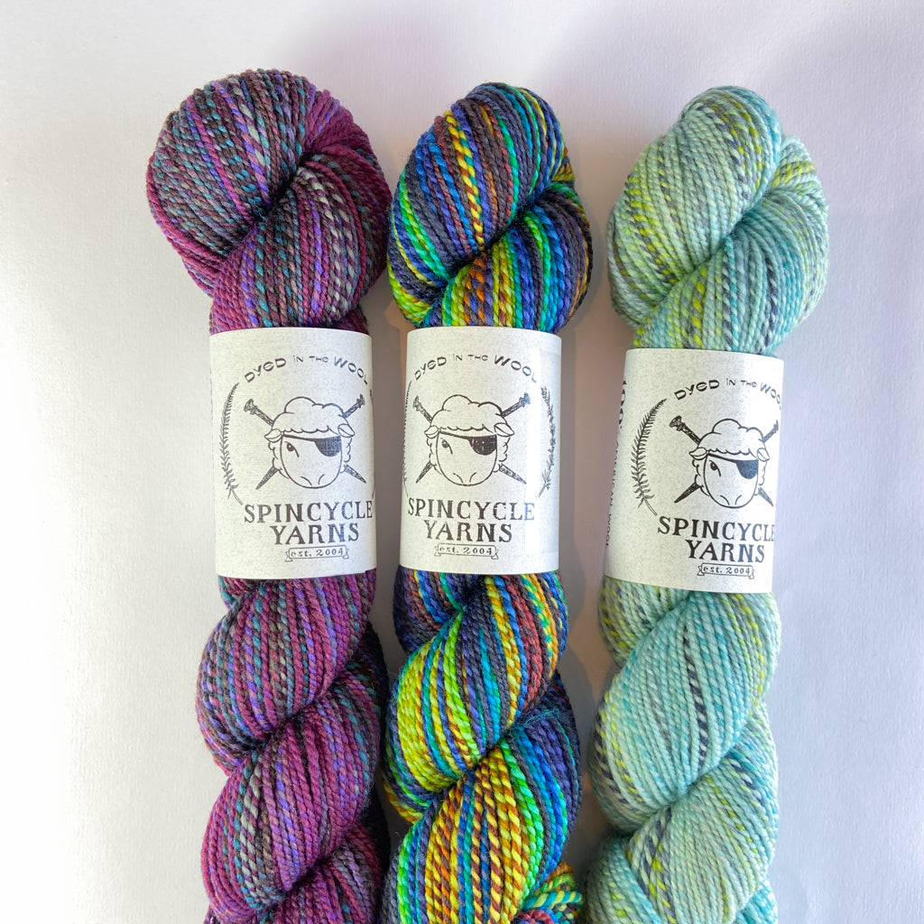 Shift Cowl Kits in Assorted Colors with Spincycle Dyed in the Wool