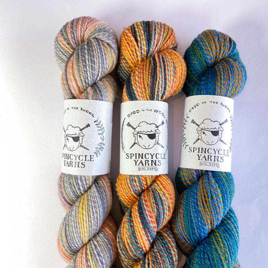 Shift Cowl Kits in Assorted Colors with Spincycle Dyed in the Wool