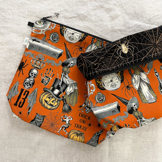 Orange Halloween  Project Bag by JessaLu