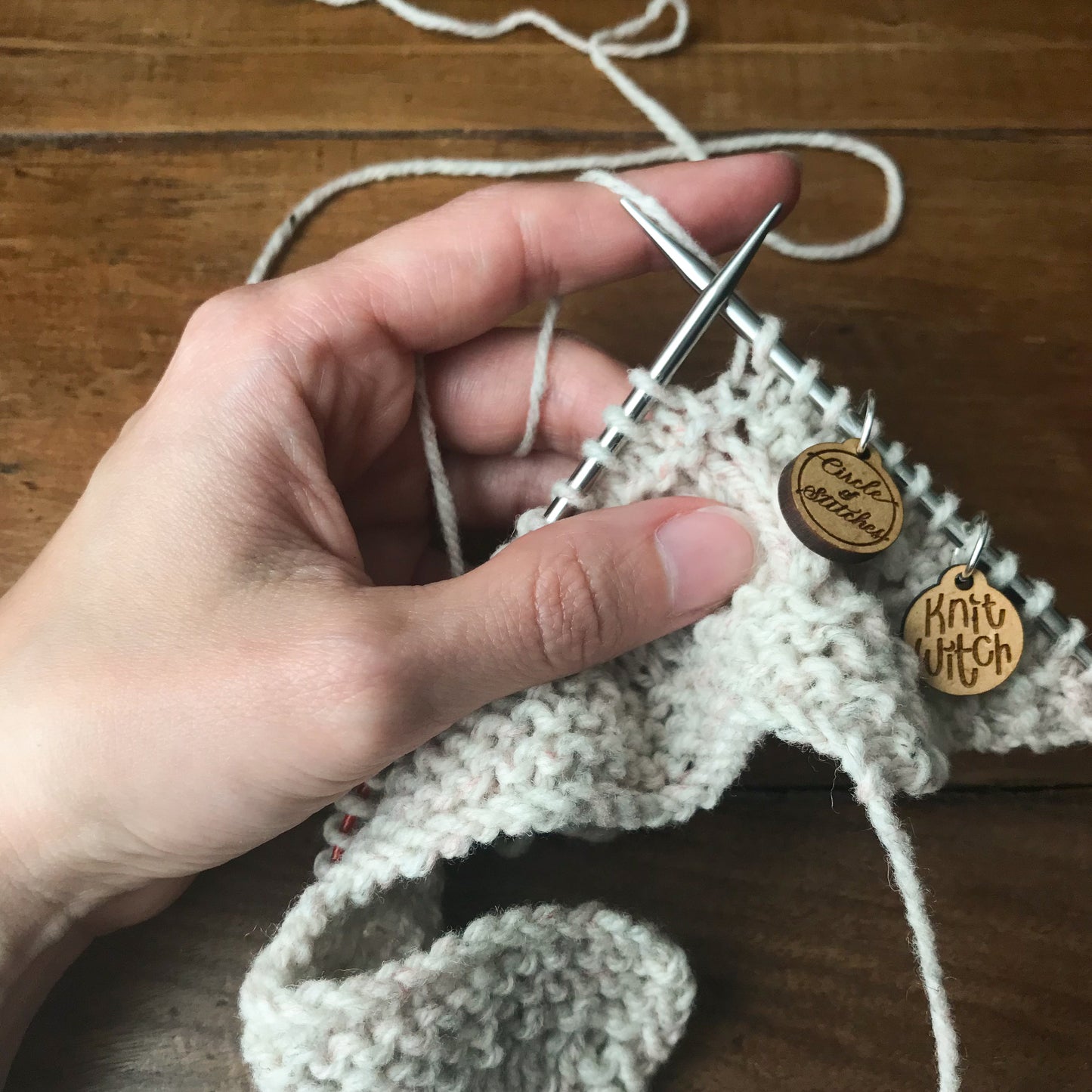 Exclusive Knit Witch and Circle of Stitches Stitch Marker Set