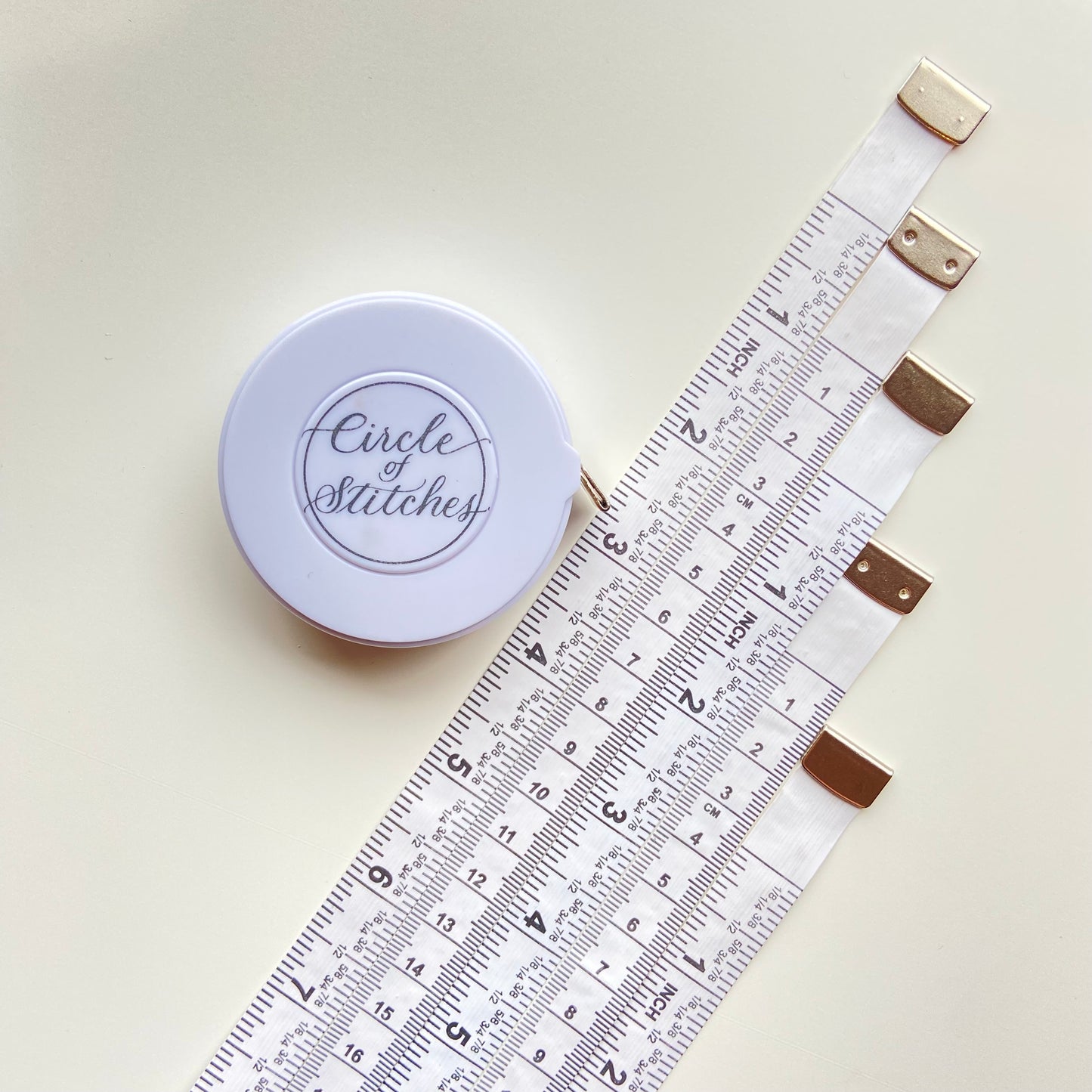 Circle of Stitches Deluxe Retractable Size Inclusive Tape Measure