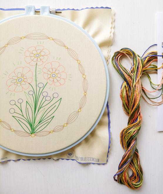 True Bloom - CozyBlue Handmade Embroidery Kit