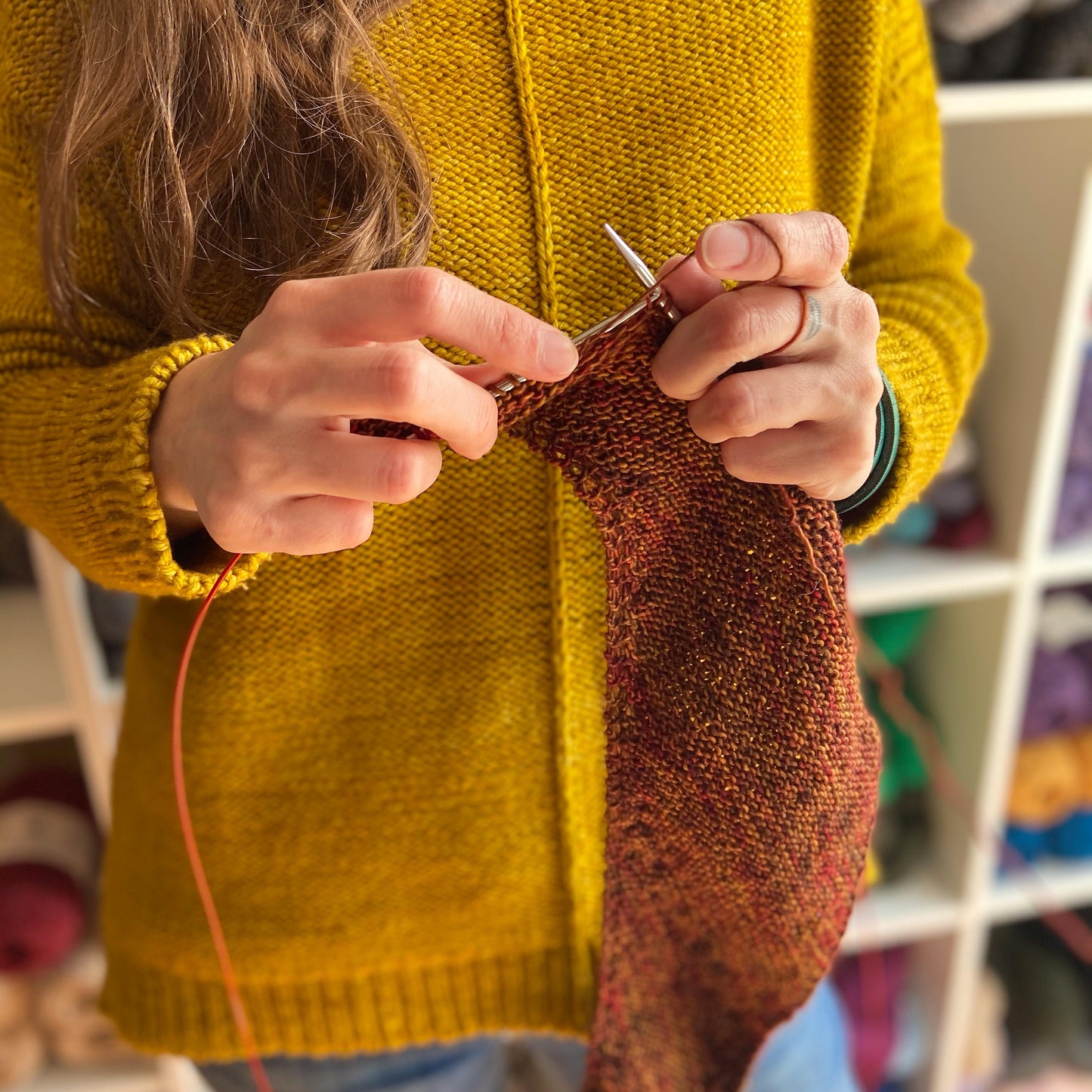 From the Embers - A Beltane Shawl Kit