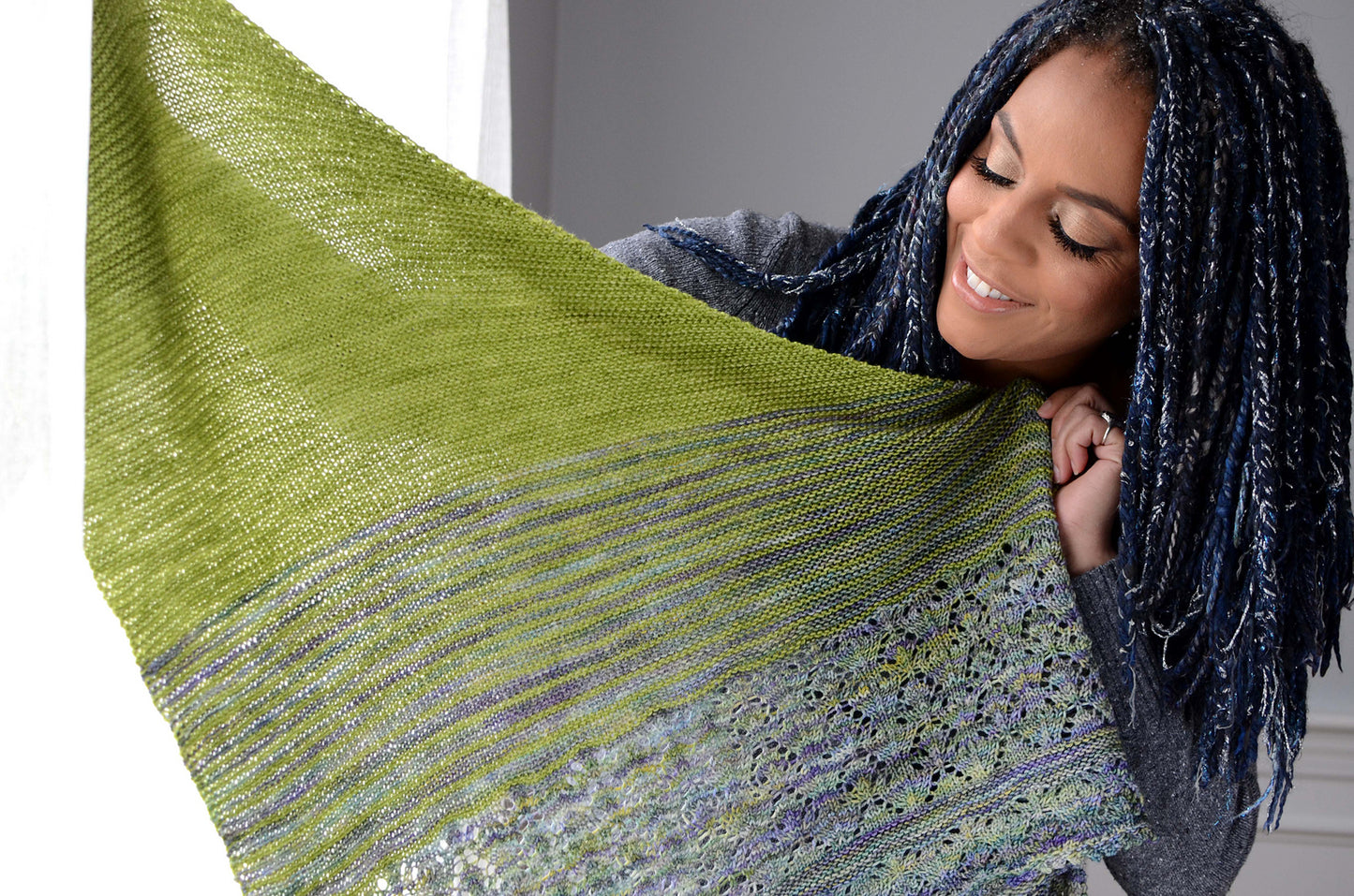 When Rain Falls Shawl Knitting Pattern - Digital Download