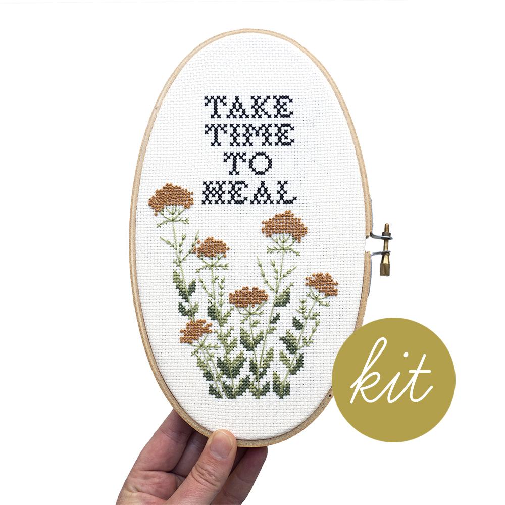 Take the Time to Heal Cross Stitch Kit