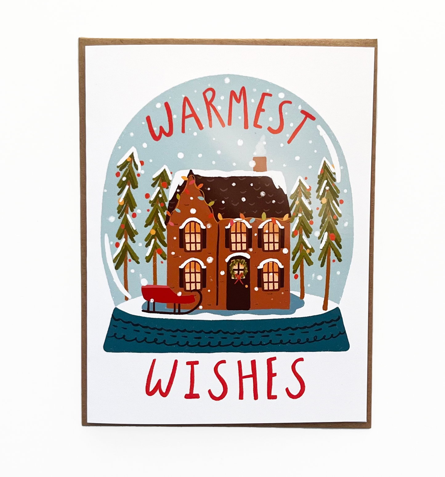 Warmest Wishes Cabin Card