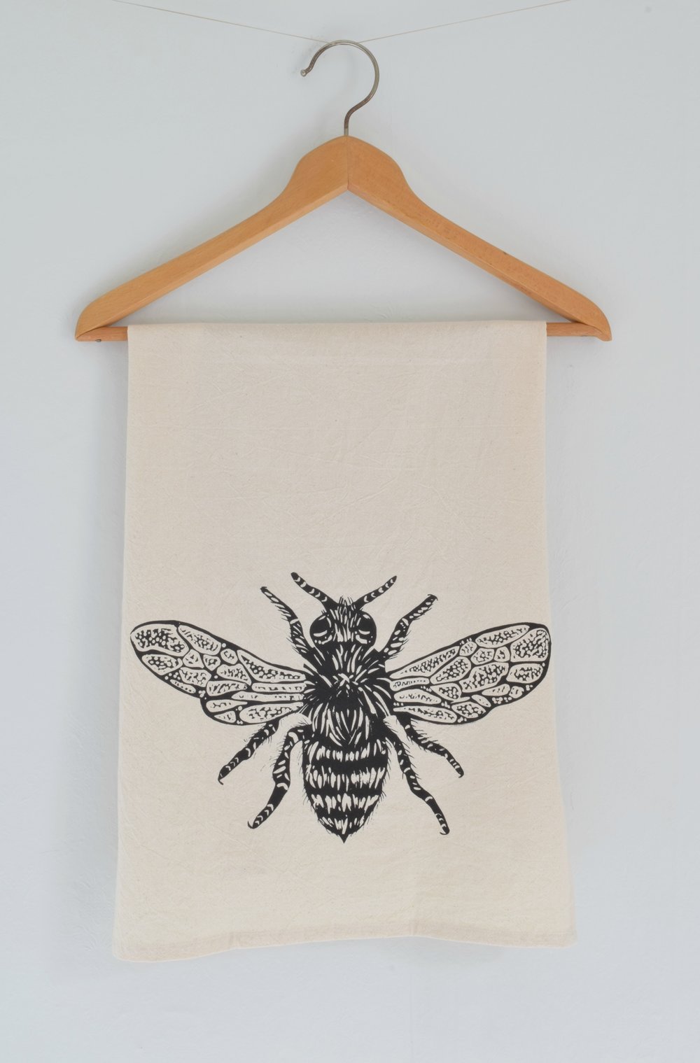 Honeybee Tea Towel (Black)