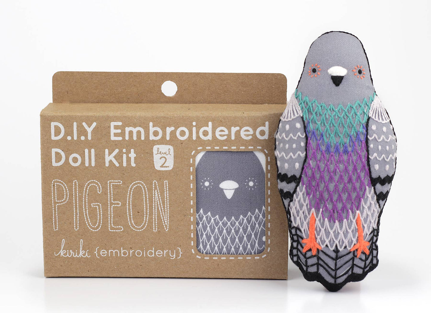 Pigeon Embroidery Kit By Kiriki Press